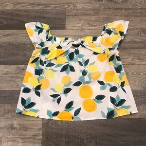 Who What Wear Lemon Top